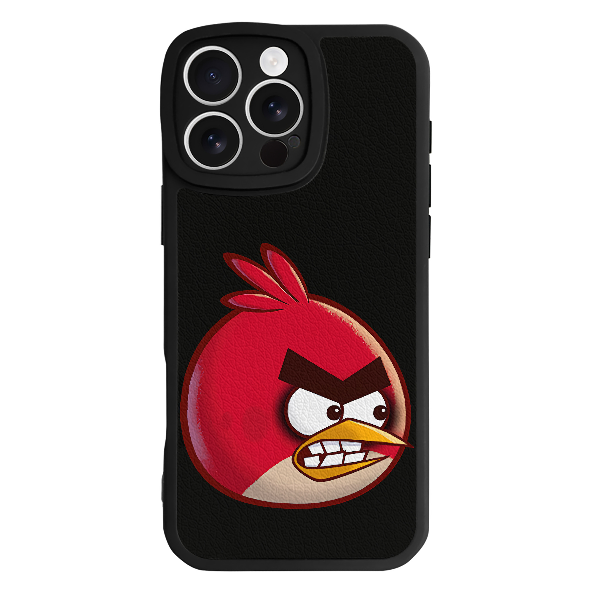 （画像用） Angry Birds アングリーバード 【iPhone 16シリーズ対応】シリコンスマホケース（レザー調） 材質：シリコン